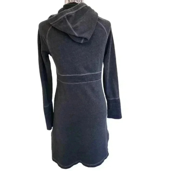 prAna Nanaette Dress Sustainable Earthy Womens S Indie Boho Granola Comfy Grey - Picture 3 of 14